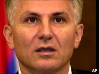 File photograph of Serbian Prime Minsiter Zoran Djindjic in 2001
