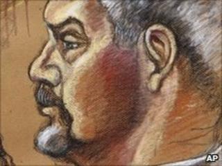 Artist's rendering of Scott Rothstein in court on 9 June, 2010
