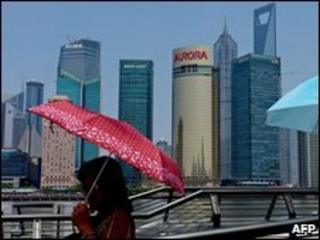 Shanghai's financial district