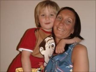 Lyndsey Tinney and her son Gary