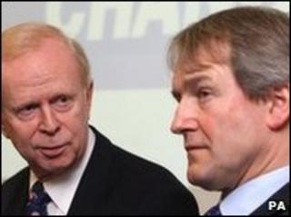 Sir Reg Empey and Owen Paterson