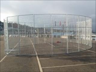 Football cage similar to the one being launched in Llanelli
