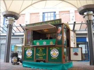 One of the market stalls