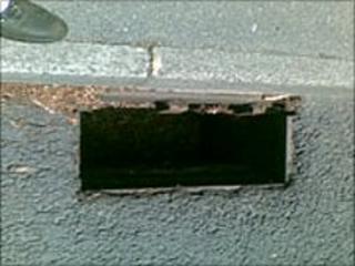 Missing gully cover