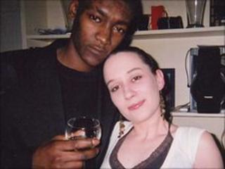 Murder victim Jaabe Roberts with gilfriend Karen Fyfe