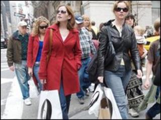 Shoppers in Manhattan