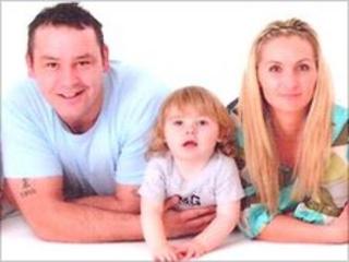 Tony Wright with his youngest son and partner, Julie