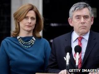 Sarah and Gordon Brown