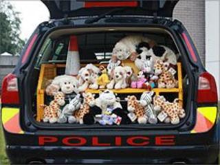The police comfort toys