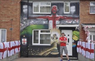 Lee Bray standing outside his home in Knowle West
