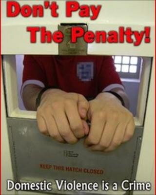 Isle of Man's anti domestic violence campaign poster