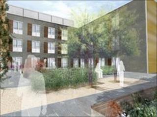 An artist's impression of the extension to Rosie Hospital