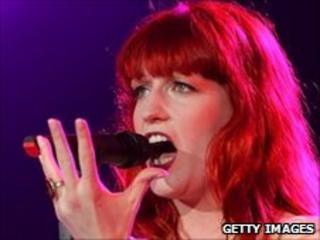 Florence Welch of Florence and The Machine