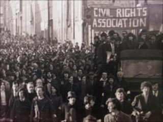 Thirteen people were shot by British soldiers during a civil rights march