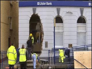 Scene of ATM raid