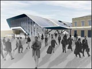How the new Reading station entrance would look