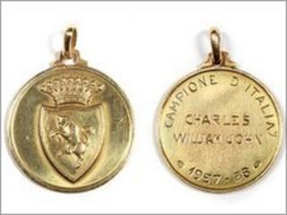 John Charles' Italian league winner's medal