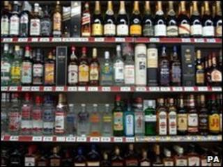 Drink on shelves