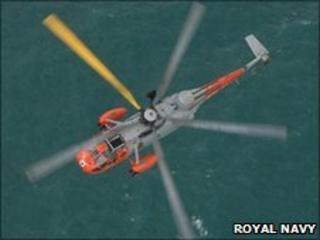 RNAS Culdrose search and rescue helicopter