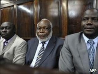 Kenyan MPs (L-R) Joshua Kutuny, Wilfred Michage and Fred Kapondi
