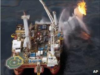 oil rig in the Gulf of Mexico