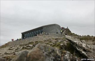 Hafod Eryri visitors' centre, Snowdon, opened on June 12, 2009