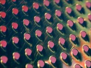 Close-up of sieve, Eyewire