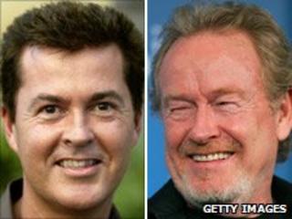 Simon Fuller and Ridley Scott