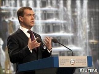 Russian President Dmitry Medvedev