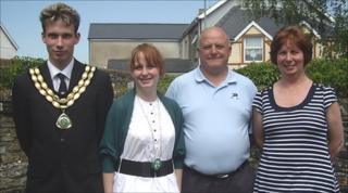 L-R: Craig, Clair, Robert and Carol Wilson