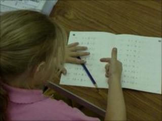 girl counting