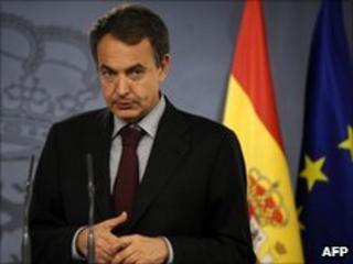 Spain"s Prime Minister Jose Luis Rodriguez Zapatero