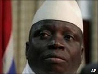Incumbent President Yahya Jammeh