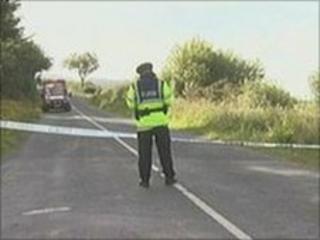 Rally crash scene