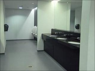 Players' toilets inside Wembley Stadium