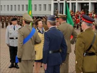 The Princess Royal meets ARRC troops