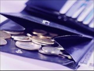 purse with money