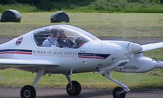 BBC reporter David Miller on the Edinburgh University aircraft