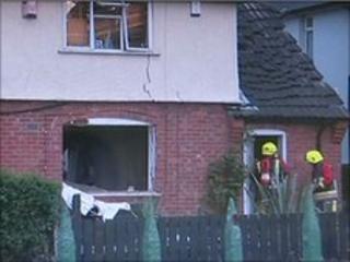 Scene of explosion