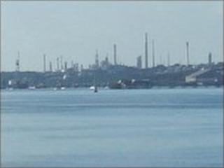 Fawley refinery in Southampton Water