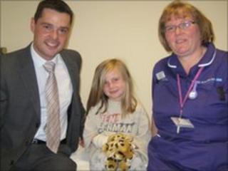 Gavin Fisher, Madison Baker and Joanne Farrell