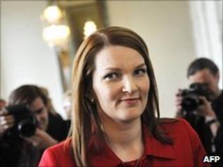 Finland's new Prime Minister Mari Kiviniemi, 22 June 2010