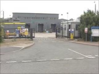 Entrance to Deeside Industrial Estate