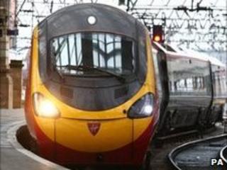 A Virgin train