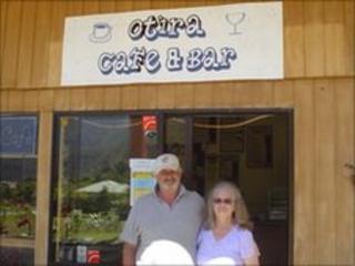 Photo courtesy of Christine Hennah and her husband (pictured)