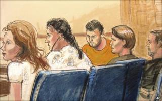 Russian spy suspects in Manhattan federal court, 28 June