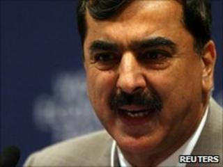 Pakistani Prime Minister Yusuf Raza Gillani
