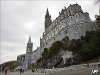 Basilica Notre-Dame du Rosaire in Lourdes, southern France (file image)