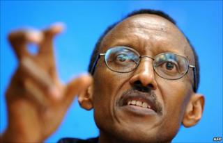Rwandan President Paul Kagame