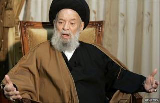 Grand Ayatollah Mohammed Hussein Fadlallah (file pic)